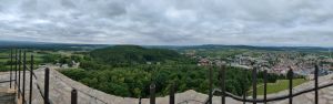 Panorama z wieży zamkowej w Chęcinach